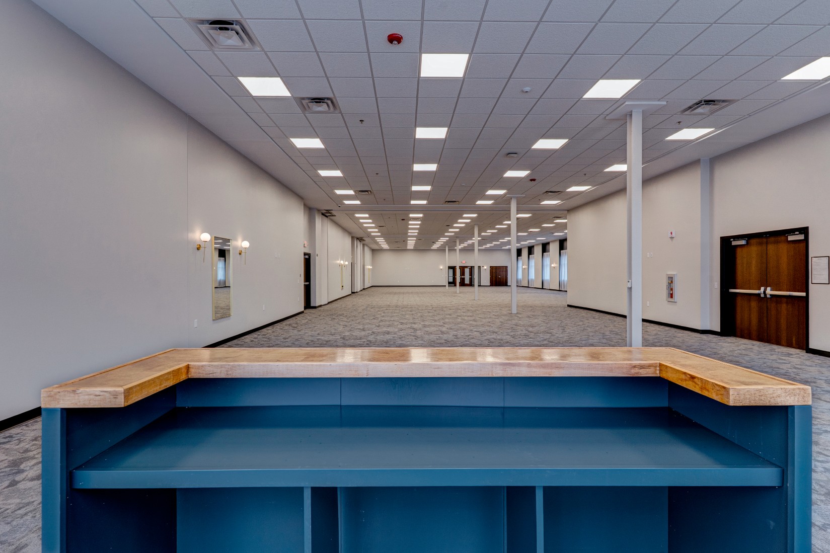 The Helms Hall and Opportunity Center event space