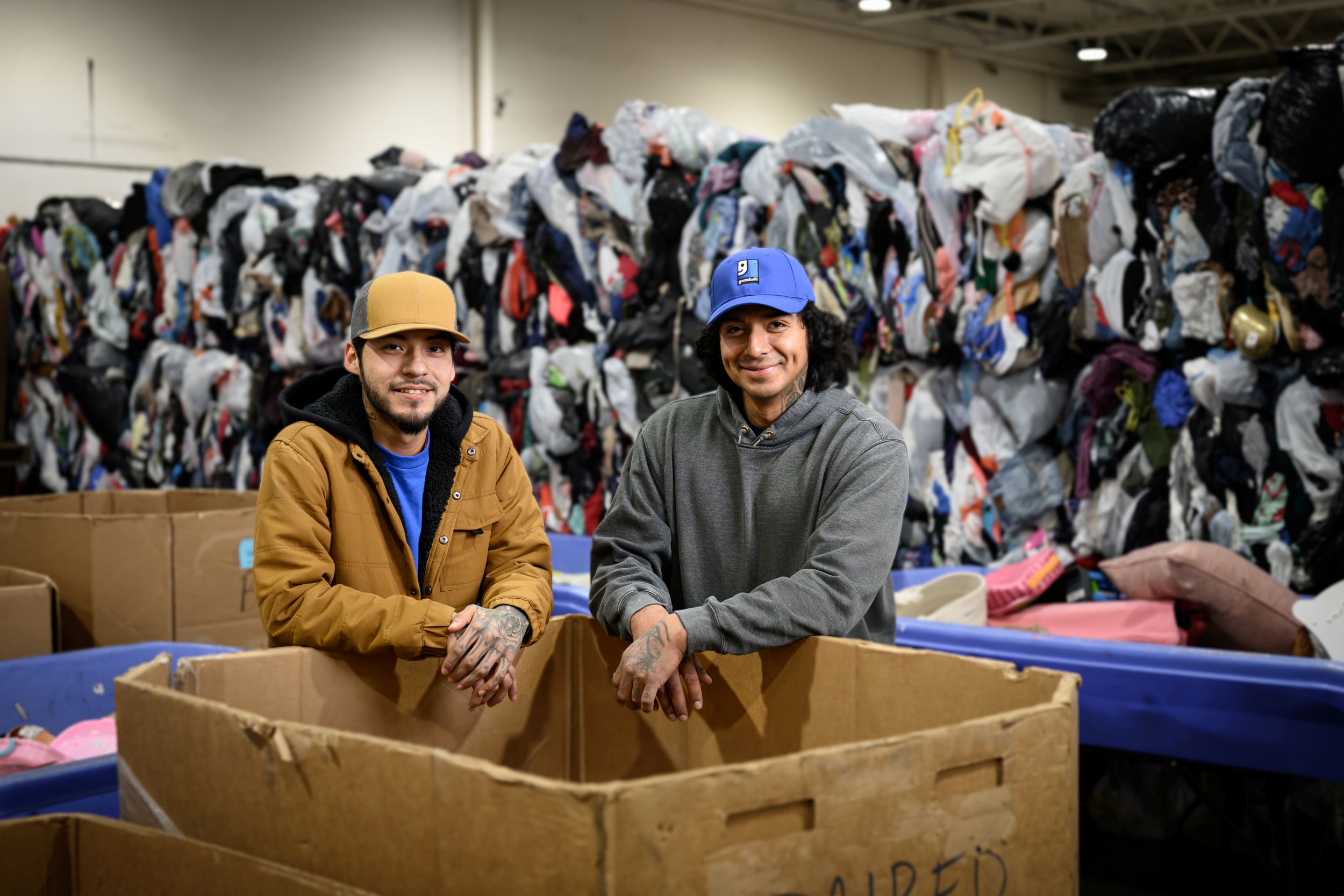 Community volunteers supporting Evansville Goodwill
